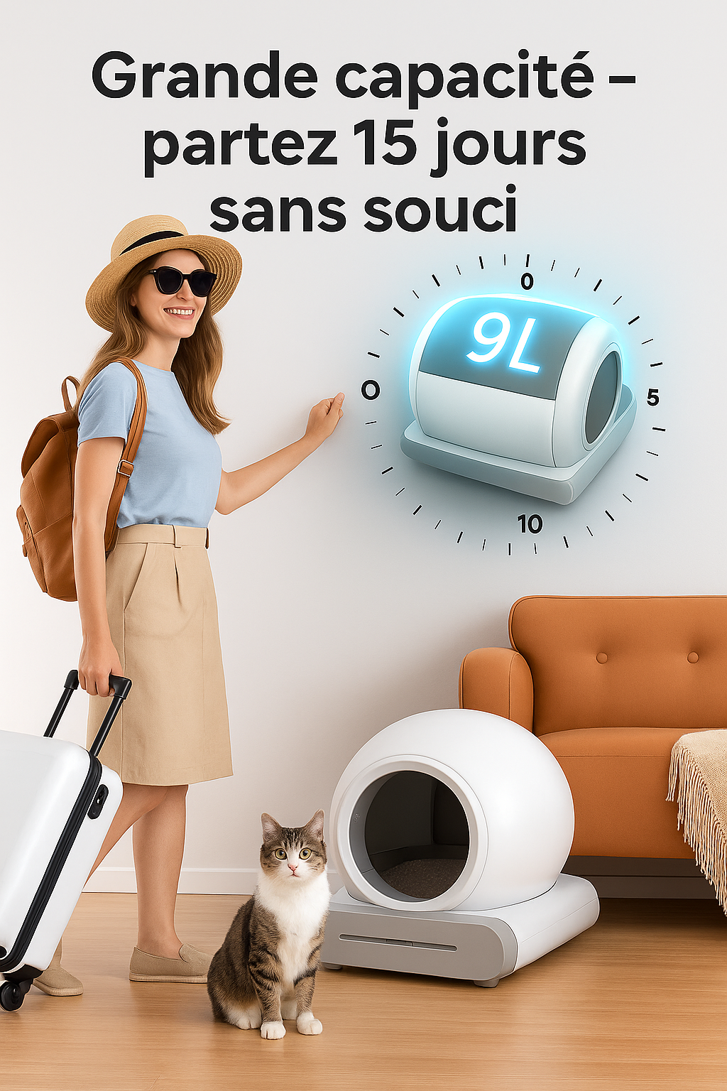 Litière Automatique Connectée SmartClean