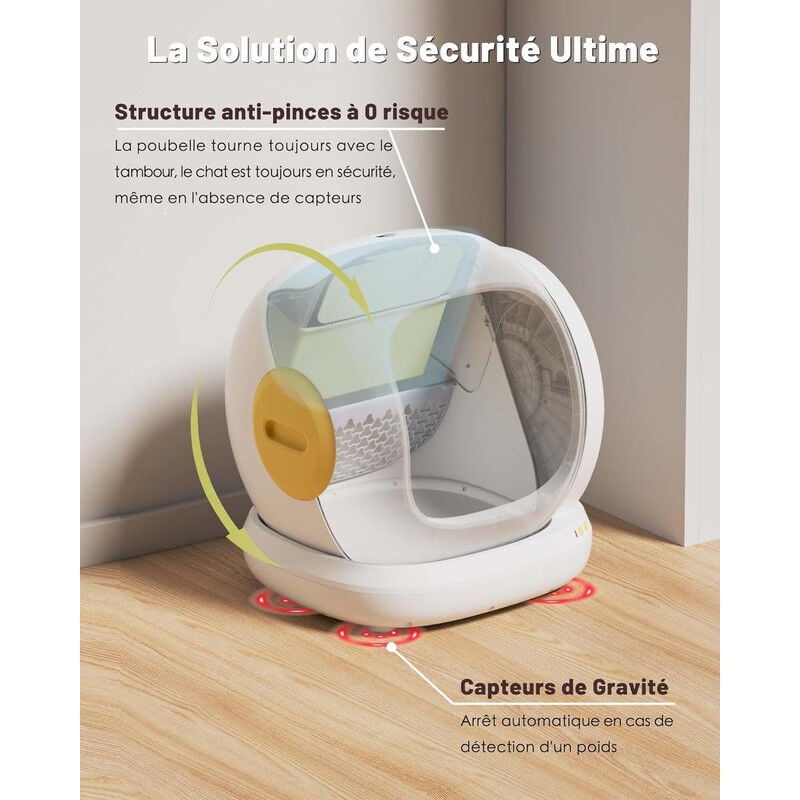 Litière Automatique XXL & Connectée