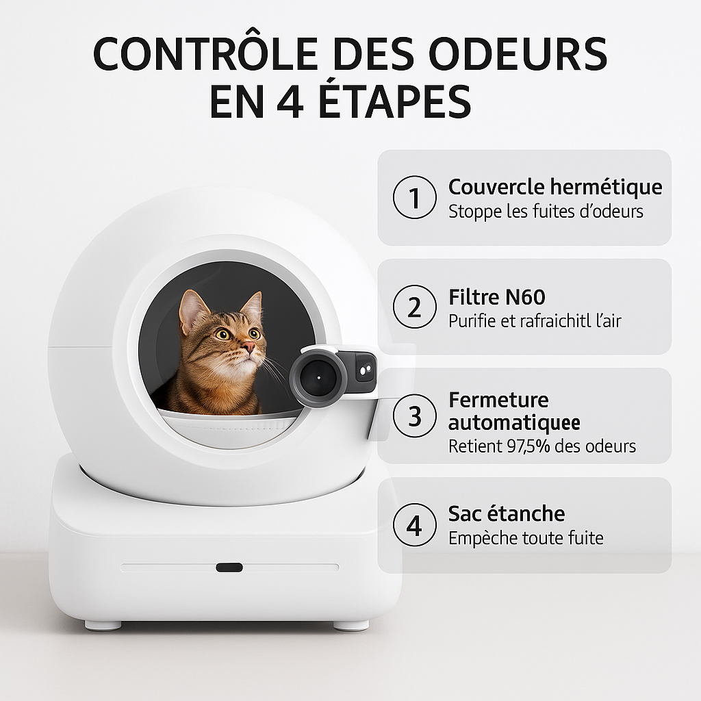 Litière Automatique avec Camera